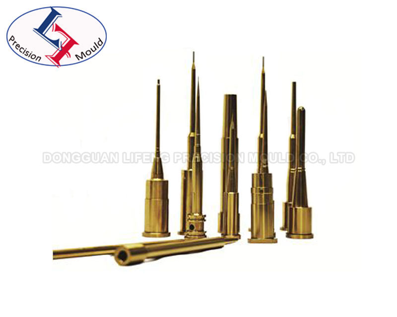 Precision core pin with TIN coating