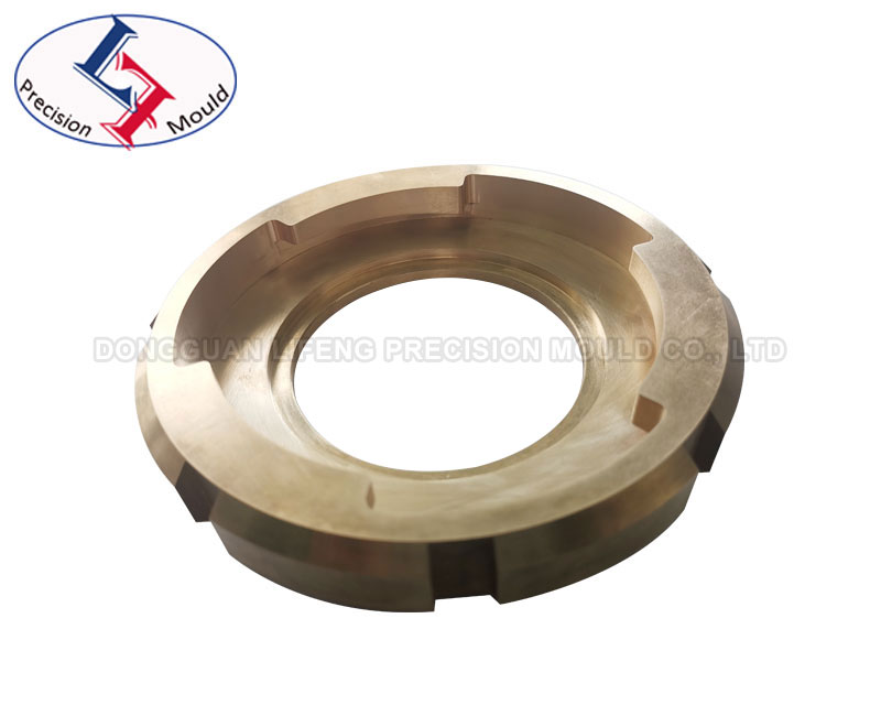 CNC milling copper alloy sample