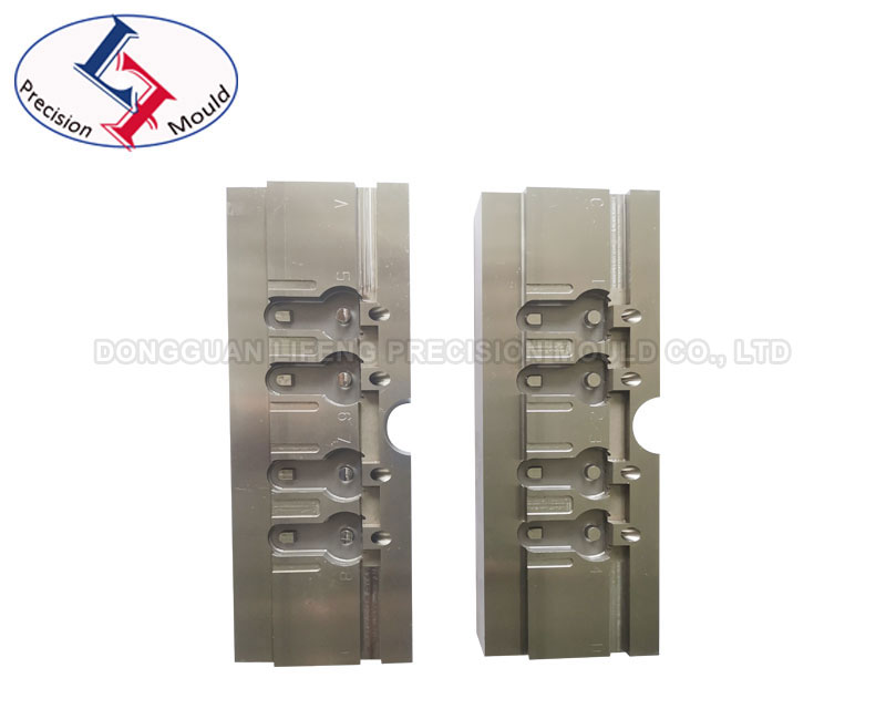 Precision plastic mold core with sandy finish